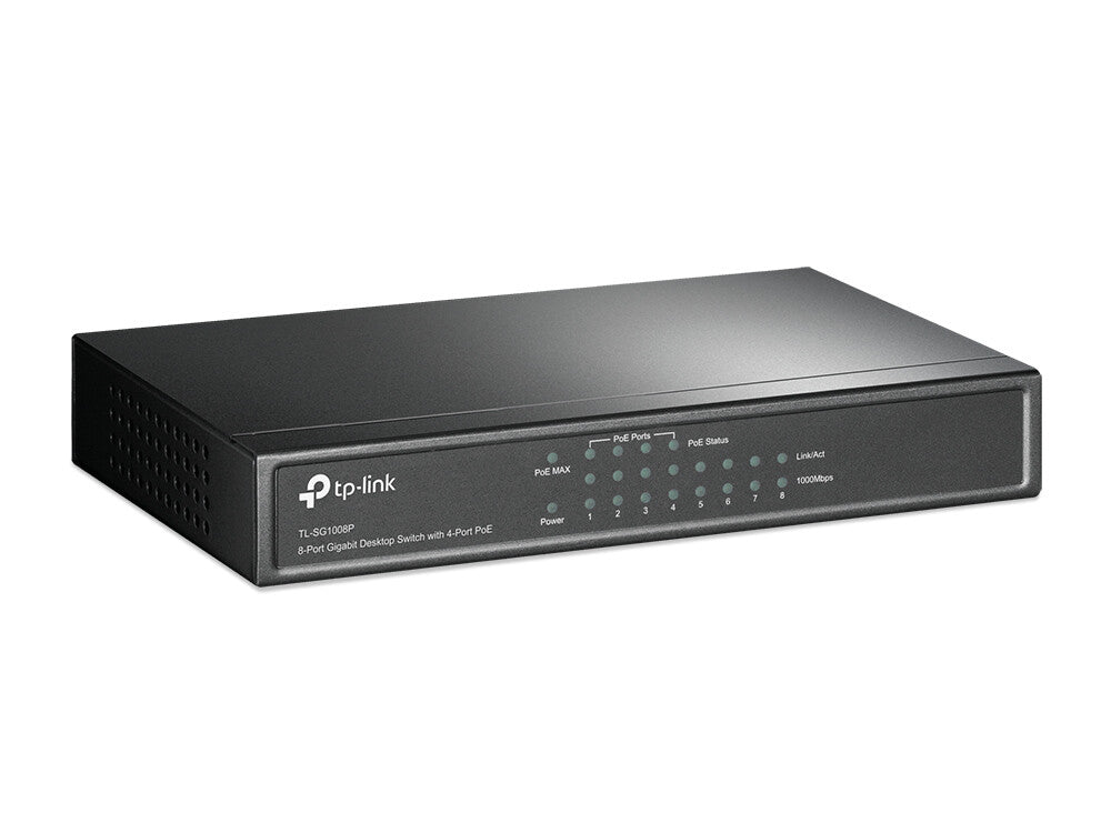 TP-Link TL-SG1008P network switch Unmanaged Gigabit Ethernet (10/100/1000) Power over Ethernet (PoE) Hazelnut - image 2