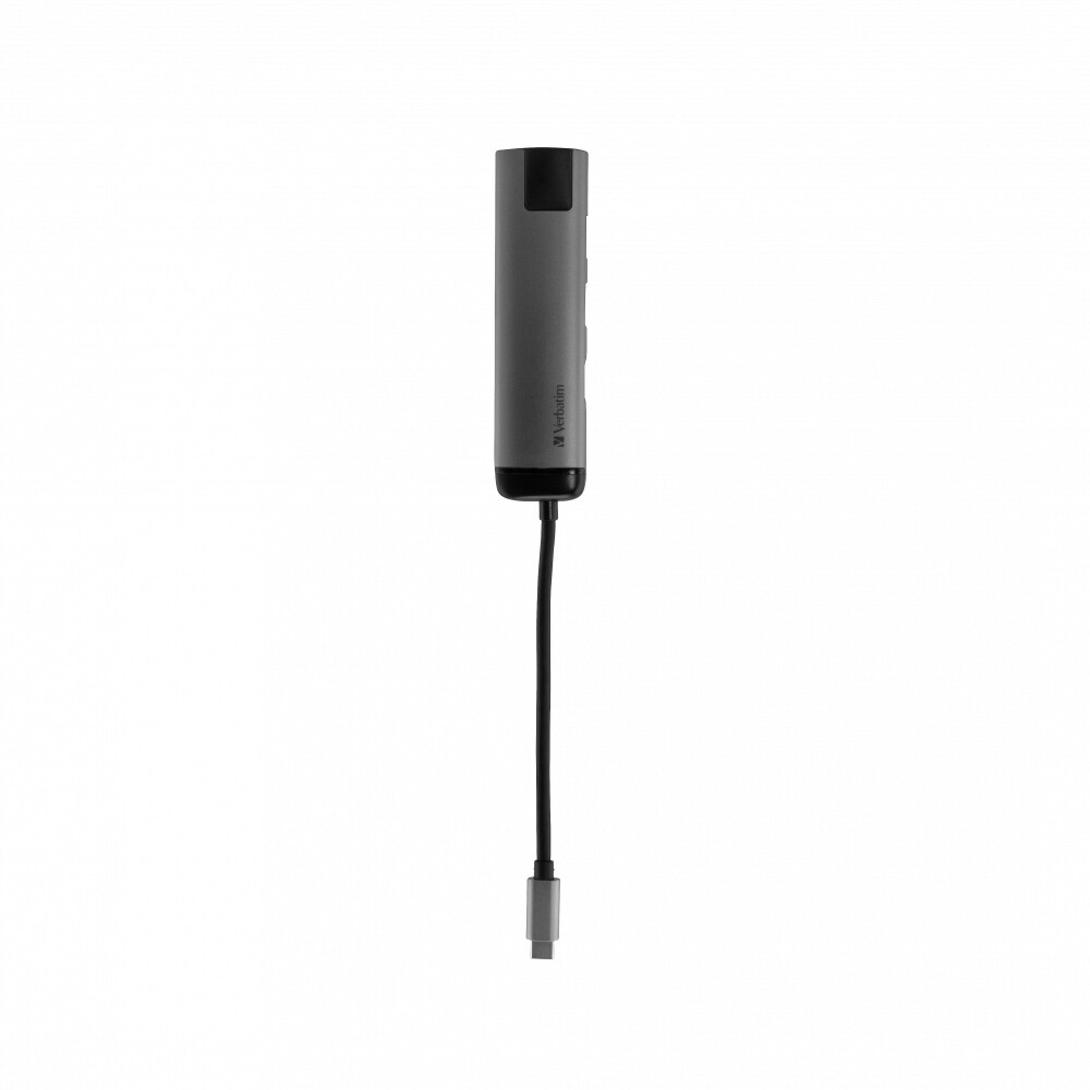 Verbatim 49141 laptop dock/port replicator USB 3.2 Gen 1 (3.1 Gen 1) Type-C Black, Silver - image 4