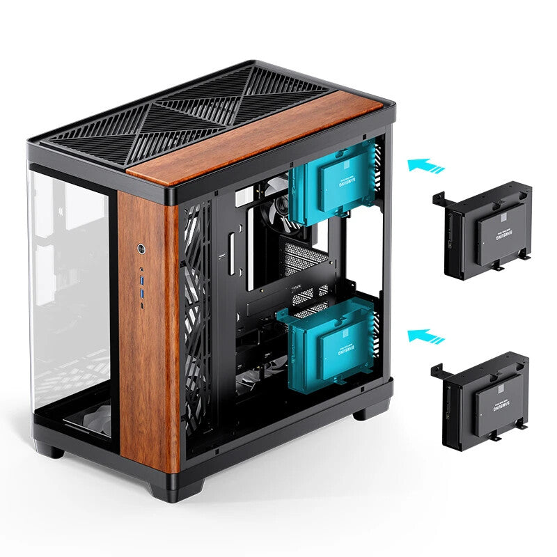 Jonsbo TK-4 Wood Tower Black, Wood - image 9