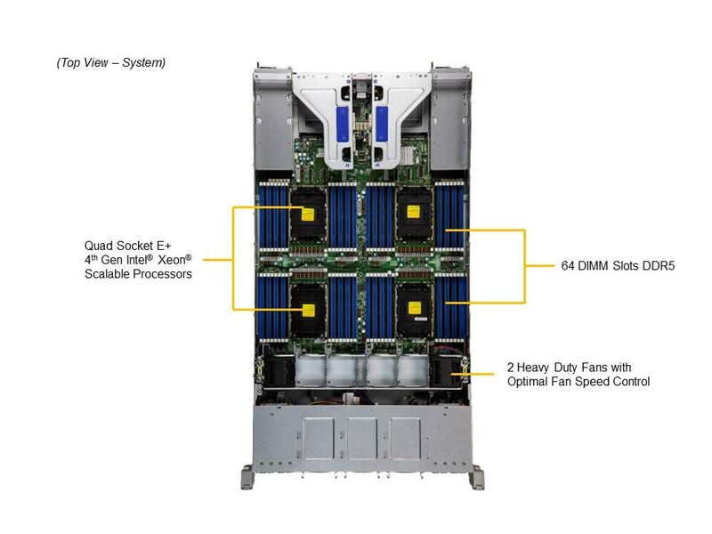 Supermicro SYS-241H-TNRTTP server barebone Intel C741 LGA 4677 (Socket E) Rack (2U) Silver