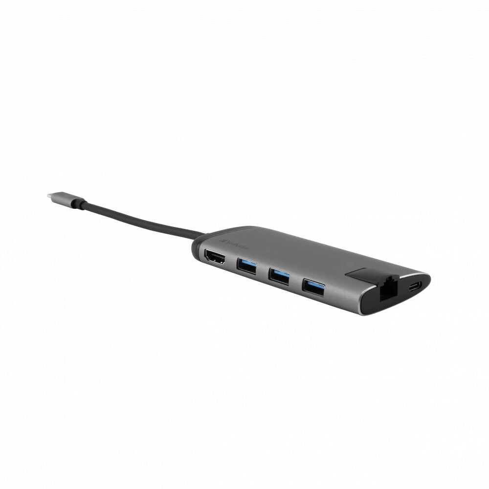 Verbatim 49142 laptop dock/port replicator USB 3.2 Gen 1 (3.1 Gen 1) Type-C Black, Silver - image 4