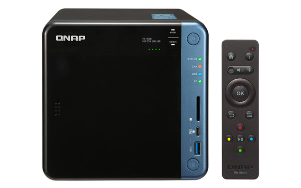 QNAP TS-453B NAS Tower Intel® Celeron® J3455 8 GB DDR3L 0 TB QNAP Turbo System Black