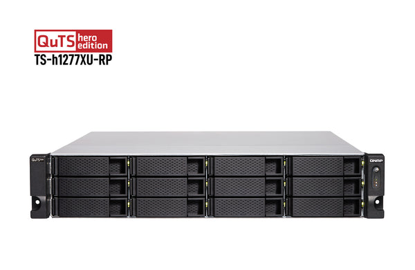 QNAP TS-h1277XU-RP NAS Rack (2U) AMD Ryzen™ 7 3700X 32 GB DDR4 0 TB QNAP QTS Black, Grey