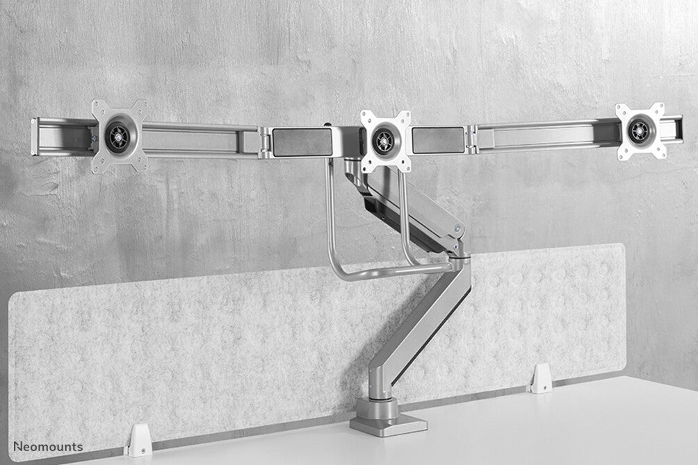 Neomounts NM-D775DX3SILVER Monitor arm 17-27" - gas spring - Topfix - 180°-stop - image 9