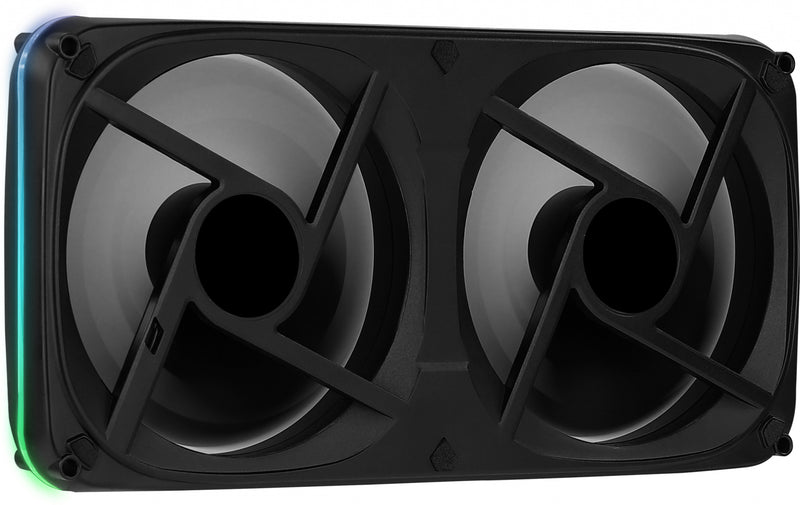 Aerocool ASTRO24 Dual Fan PC 12cm ARGB LED Antivibration Support Black