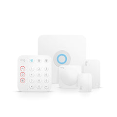 Ring Alarm Security Kit, 5 piece - 2nd Generation security alarm system Wi-Fi White