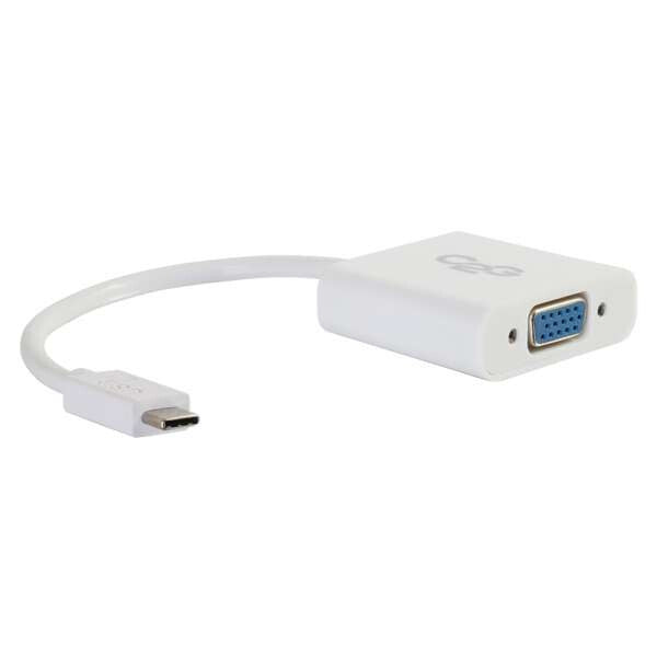 C2G USB 3.1 USB Type C to VGA Adapter - USB C to VGA White - image 2