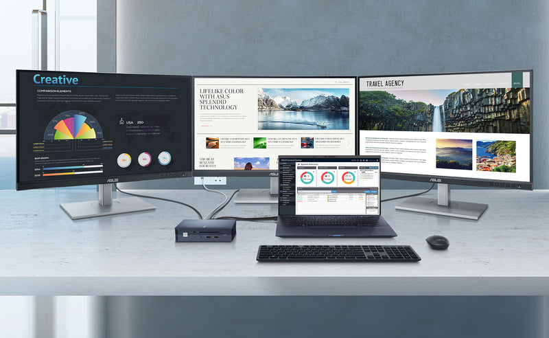 ASUS SimPro Dock 2 Wired Thunderbolt 3 Black, Blue