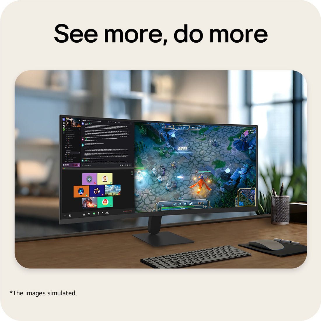 LG UltraWide U6 34U601B, 34-inch WQHD Curved (1800R) 120Hz Monitor, HDR10 & 99% sRGB AMD FreeSync Premium - image 2
