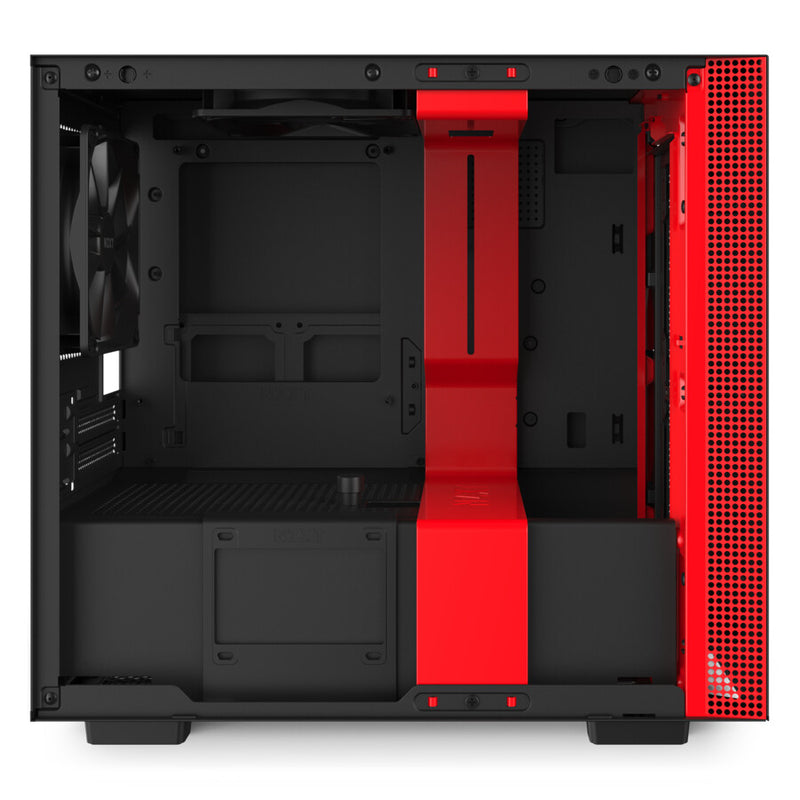 NZXT H210i Matte Black Red Mini Tower Black, Red