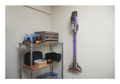 Black & Decker BHFEV182CP-GB stick vacuum/electric broom 2-in-1 stick vacuum Battery Dry Bagless 0.65 L Purple, Titanium 2 Ah