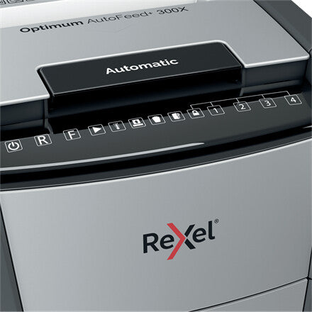 Rexel Optimum AutoFeed+ 300X paper shredder Cross shredding 55 dB 23 cm Black, Silver - image 5