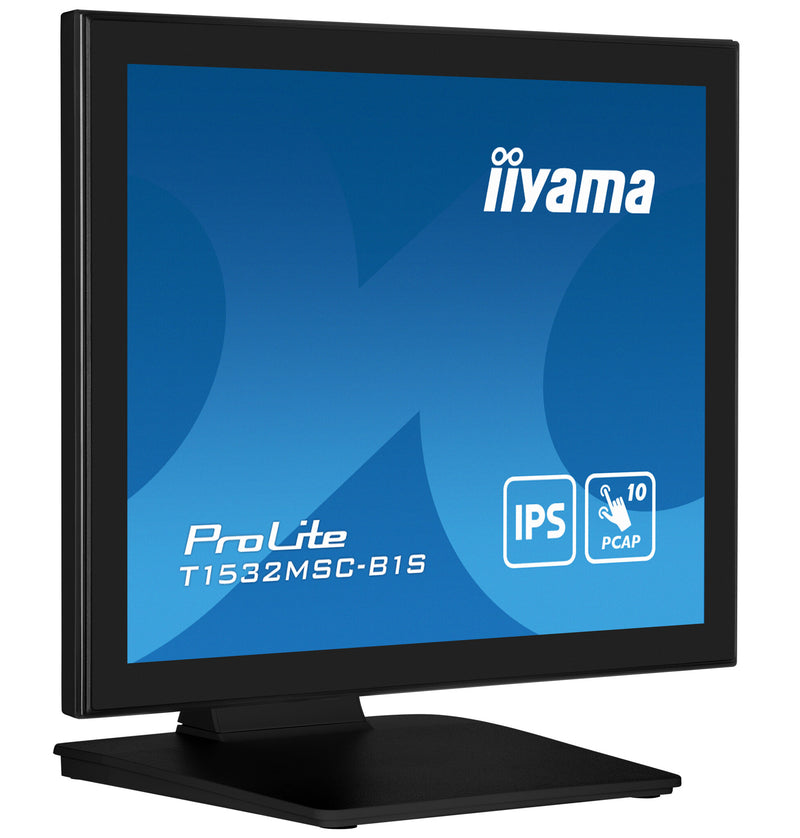iiyama ProLite T1532MSC-B1S computer monitor 38.1 cm (15") 1024 x 768 pixels XGA LCD Touchscreen Black