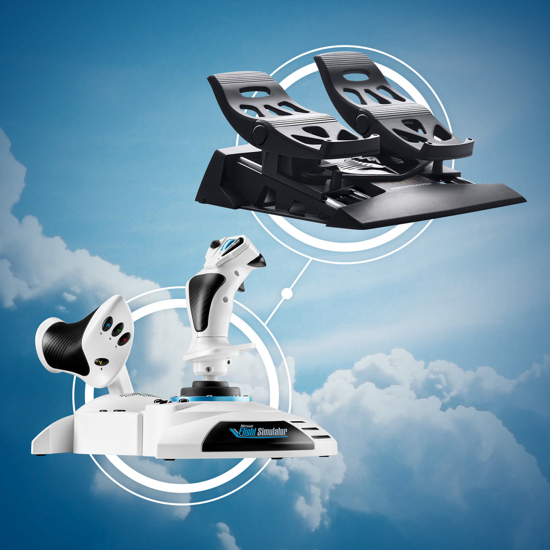 Thrustmaster T.Flight Hotas One Microsoft Flight Simulator Edition Black, White USB Joystick + engine control - image 12
