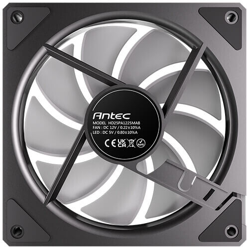 Antec 0-761345-40060-2 computer cooling system Computer case Fan 12 cm Black