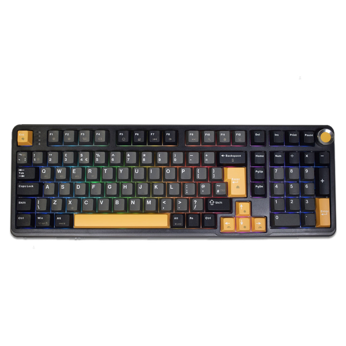 Marvo Titan 98 KG986W Wireless Mechanical Gaming , Tri-Mode Connectivity, Wired, 2.4GHz & Bluetooth, Hot-Swappable Mecha