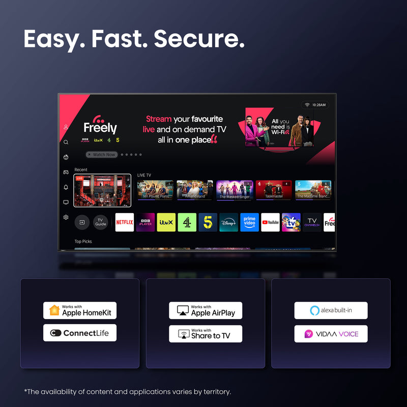 Hisense 32" E4QTUK FHD LED TV with Freely