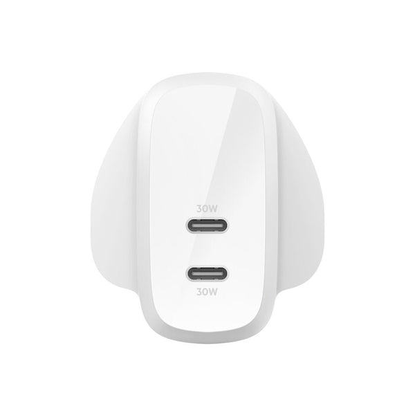 Belkin WCB010MYWH mobile device charger Universal White AC Fast charging Indoor