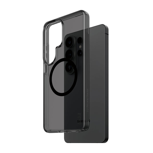 PanzerGlass CARE™ by ® Smokey Case w. Black Qi Samsung Galaxy S26 Ultra