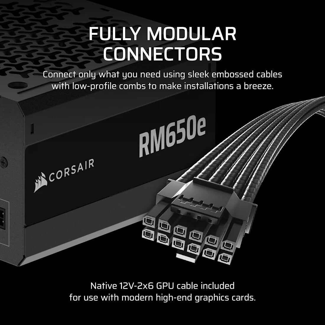 Corsair RMe Series RM650e power supply unit 650 W 24-pin ATX ATX Black - image 3