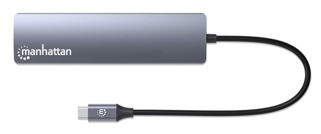 Manhattan USB-C Dock/Hub, Ports (x6): Ethernet, HDMI, USB-A (x3) and USB-C, with Power Delivery (PD) 100W - image 3
