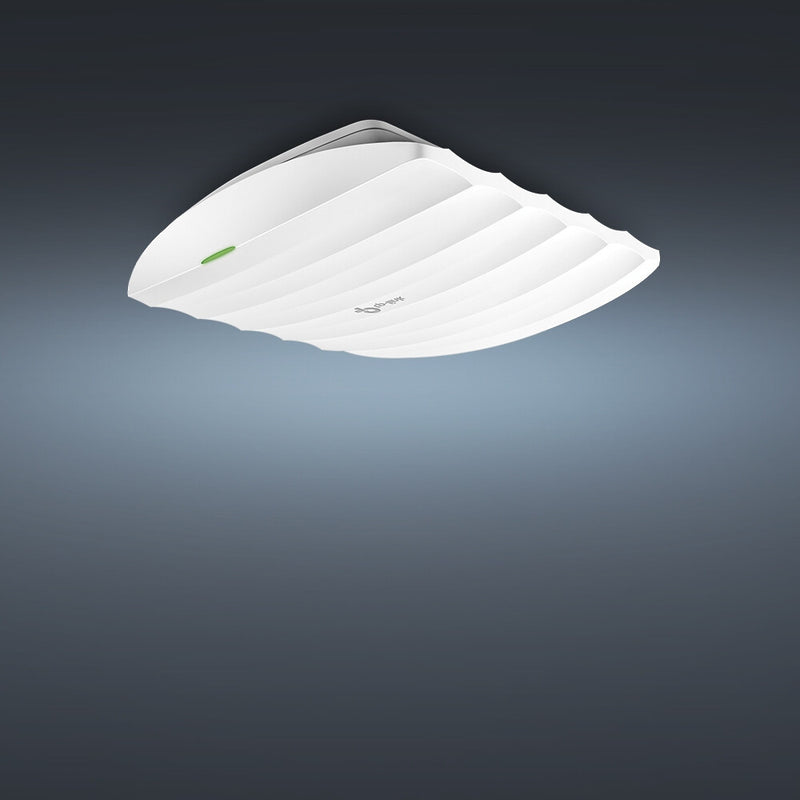 TP-LINK (EAP110) Omada 300Mbps Wireless N Ceiling Mount Access Point, Passive PoE, 10/100, Free Software