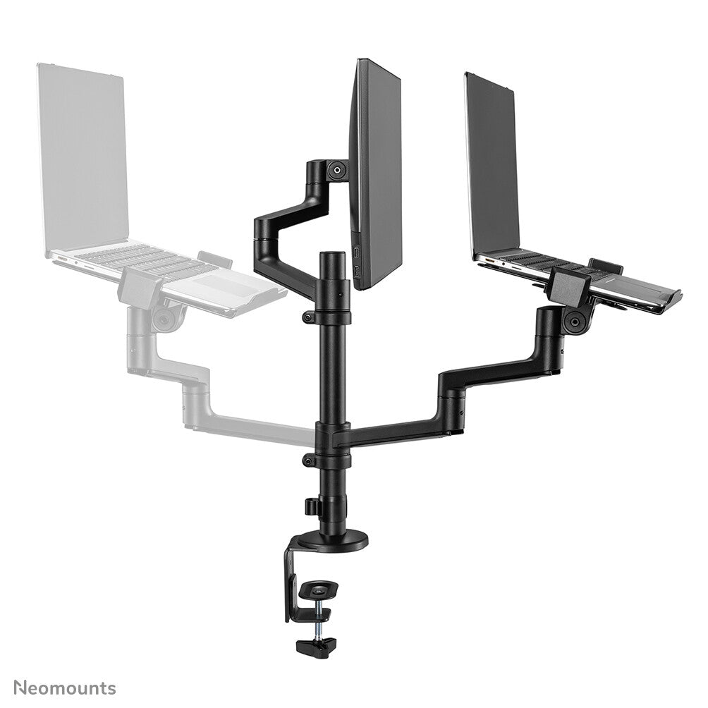 Neomounts DS20-425BL2 Monitor arm with laptop holder 17-27" - space saving - image 4