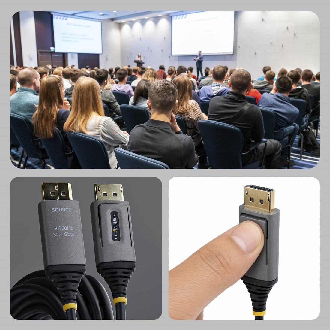 StarTech.com 8K-AOC-50M-DP-CABLE DisplayPort cable Black - image 8