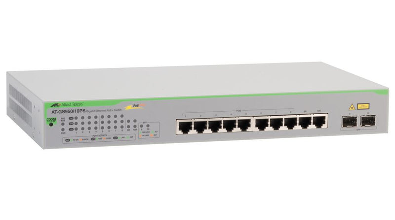 Allied Telesis AT-GS950/10PS V2-50 network switch Unmanaged Gigabit Et ...