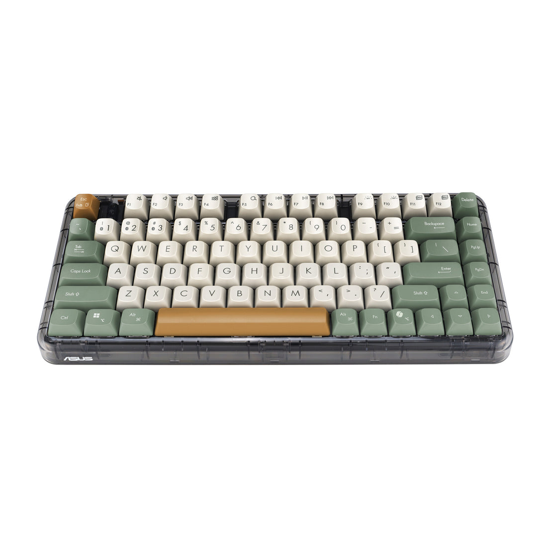 ASUS Jelly75 KD201 keyboard Universal USB + RF Wireless + Bluetooth Green, Beige, Orange - image 2