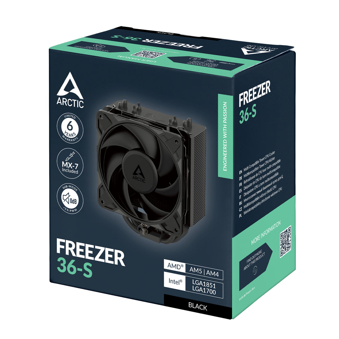 ARCTIC Freezer 36-S (Black) Multi Compatible Tower CPU Cooler - image 7