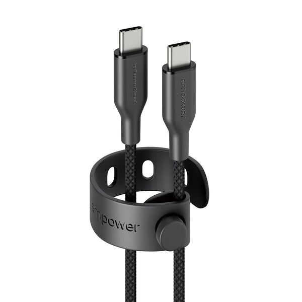 PanzerGlass empower™ by ® Racing 60W USB-C to USB-C Cable | USB 2.0 | 1.2M | Space Black