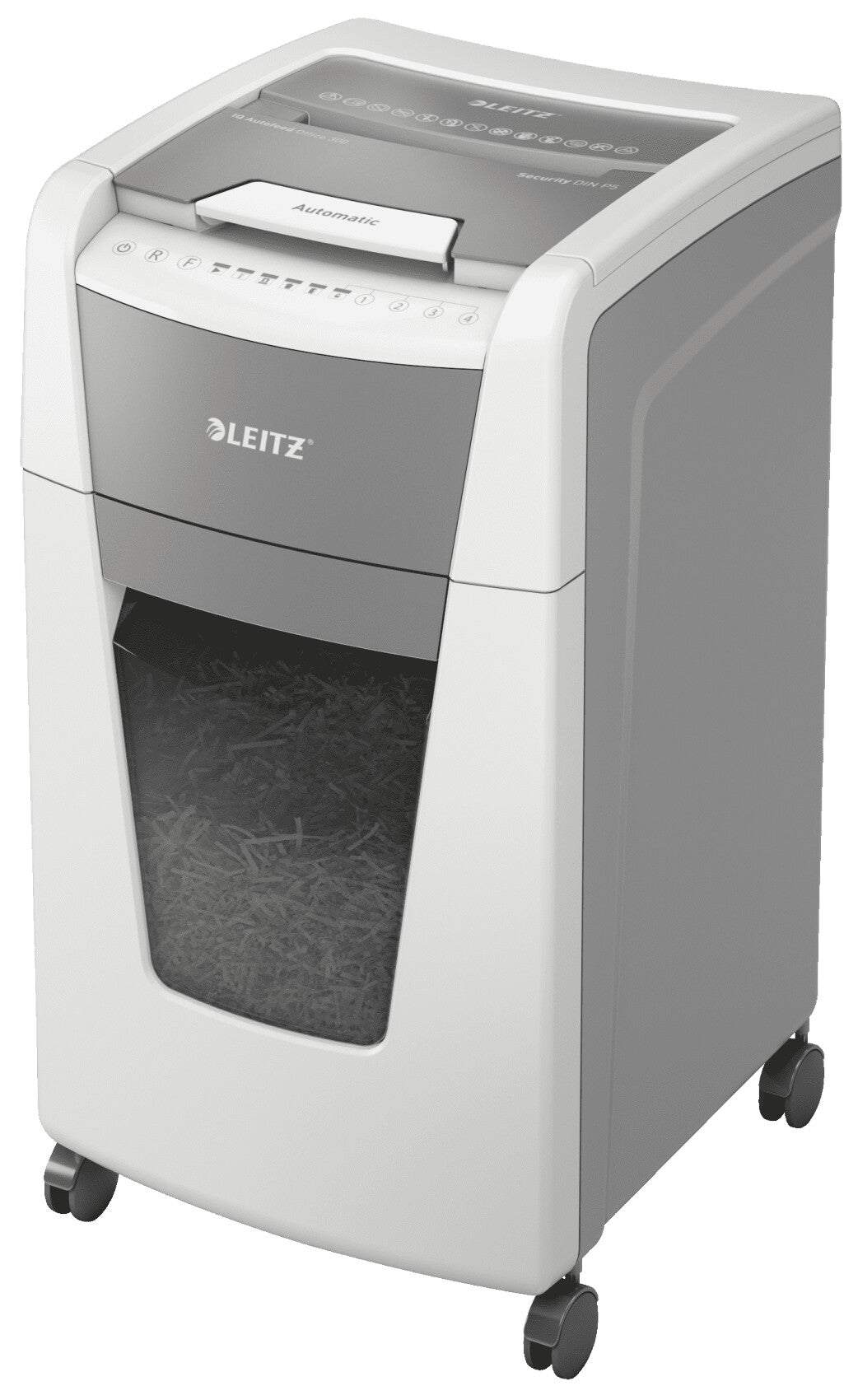 Leitz P5 60L paper shredder Micro-cut shredding 55 dB 23 cm Black, Silver, White - image 2