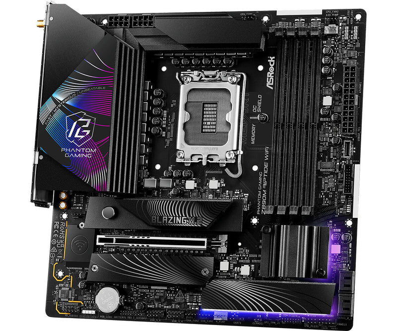 Asrock Phantom Gaming Z890M Riptide WiFi Intel Z890 LGA 1851 (Socket V1) micro ATX