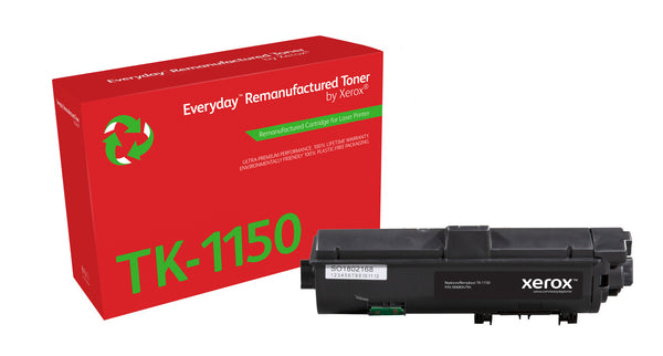 Everyday™ Black Remanufactured Toner by Xerox compatible with Kyocera TK-1150, Standard capacity