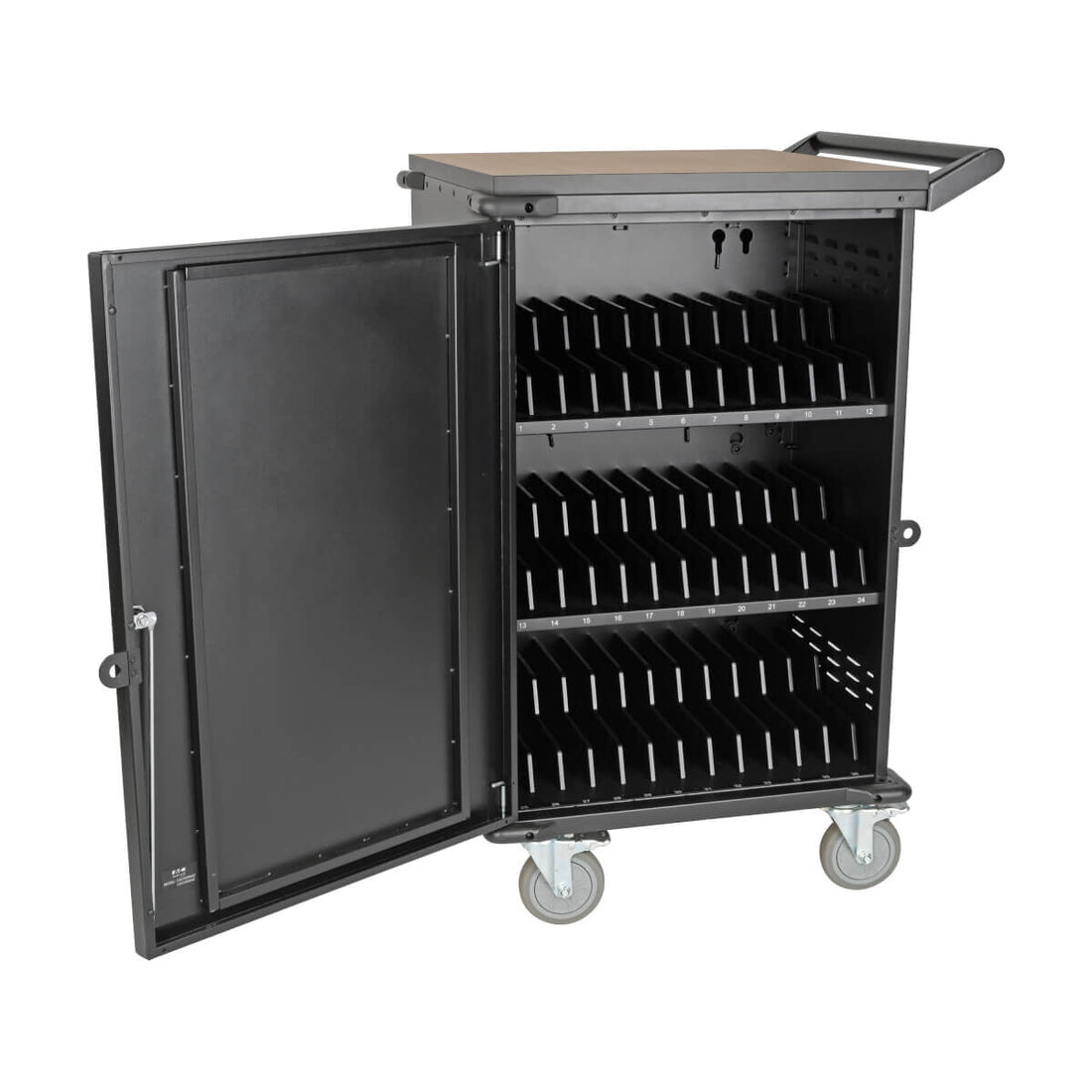 Eaton CSCXB36AC Multi-Device Charging Cart, 36 AC Outlets, Chromebooks and Laptops, 230V, BS 1363, Black - image 7