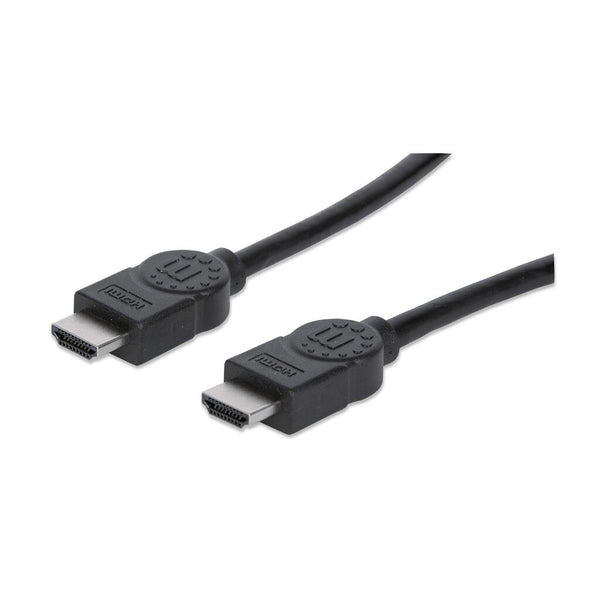 Manhattan HDMI 4K@30Hz Cable, 15m, Suitable for ALL 1080p/HD and Majority of 4K Uses (Check Your System 4K Specification to Be Sure), Black, High Speed, Lifetime Warranty, Equivalent to HDMM15M