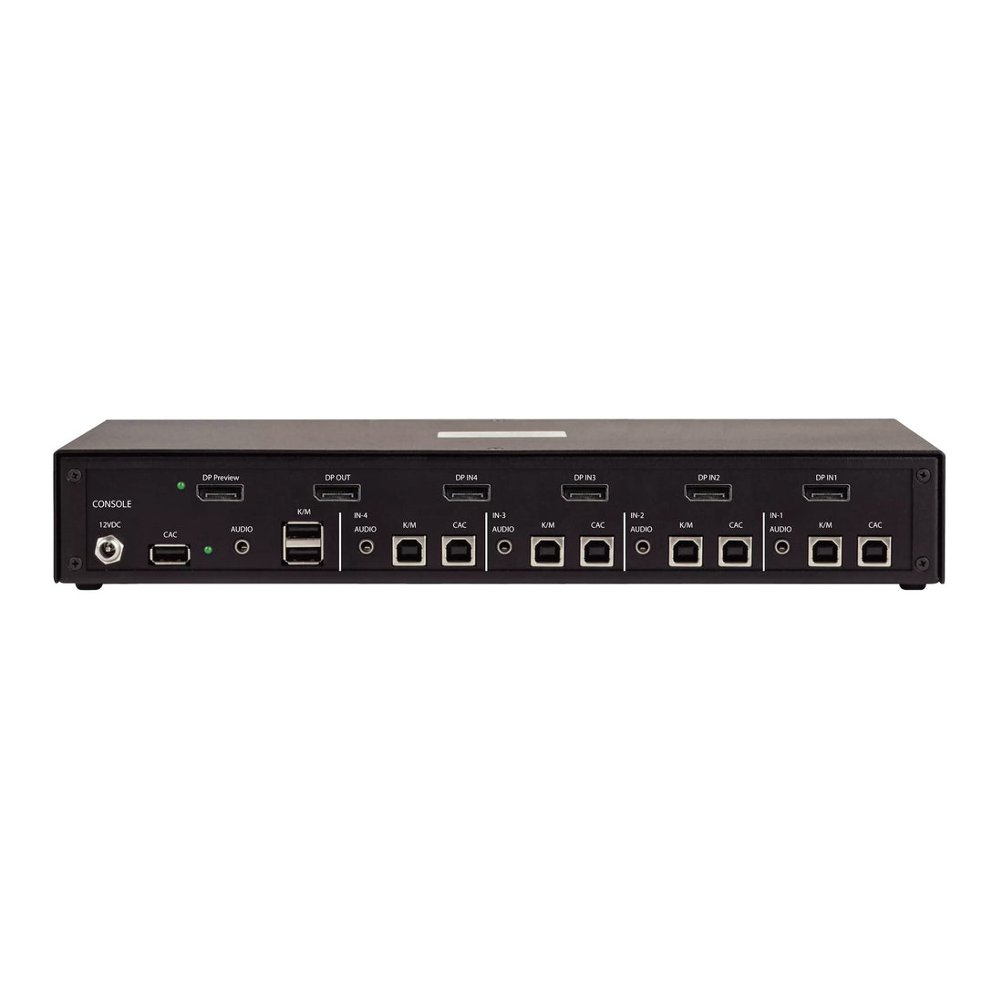 StarTech.com Secure 4-Port KVM Switch, DisplayPort, 4K 60Hz, NIAP 4.0 Desktop KVM, Multi-View Preview Screen - image 2
