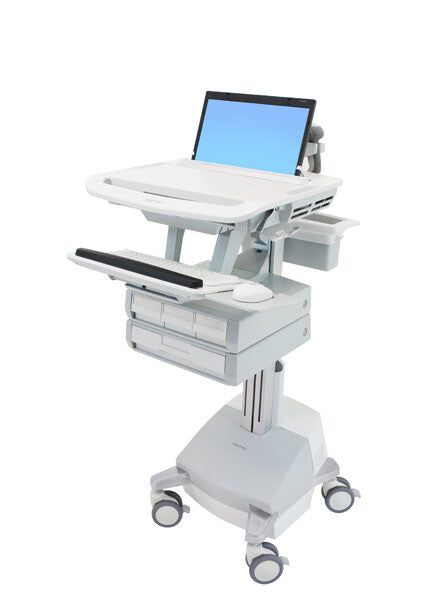 Ergotron StyleView Aluminium, Grey, White Laptop Multimedia cart