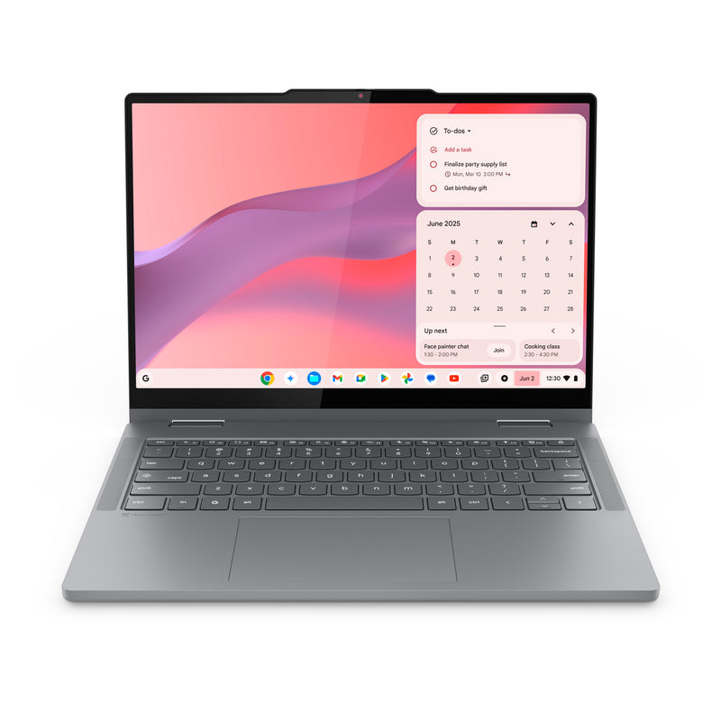 Lenovo Chrome 2in1 14ITN10 Intel Core 3 N355 Chromebook 35.6 cm (14") Touchscreen WUXGA 8 GB LPDDR5-SDRAM 128 GB UFS Wi-Fi 6E (802.11ax) ChromeOS English Grey