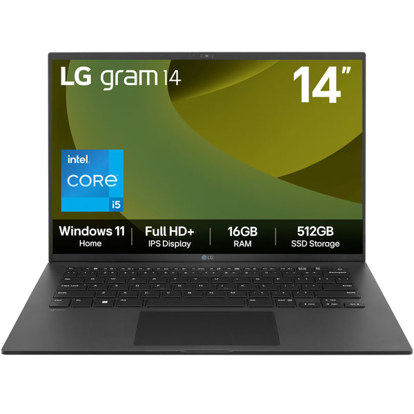 LG Gram 14" Laptop (14Z90RU-G.AA55A1) - Intel Core i5-1334U, 16GB RAM, 512GB SSD, Windows 11 Home