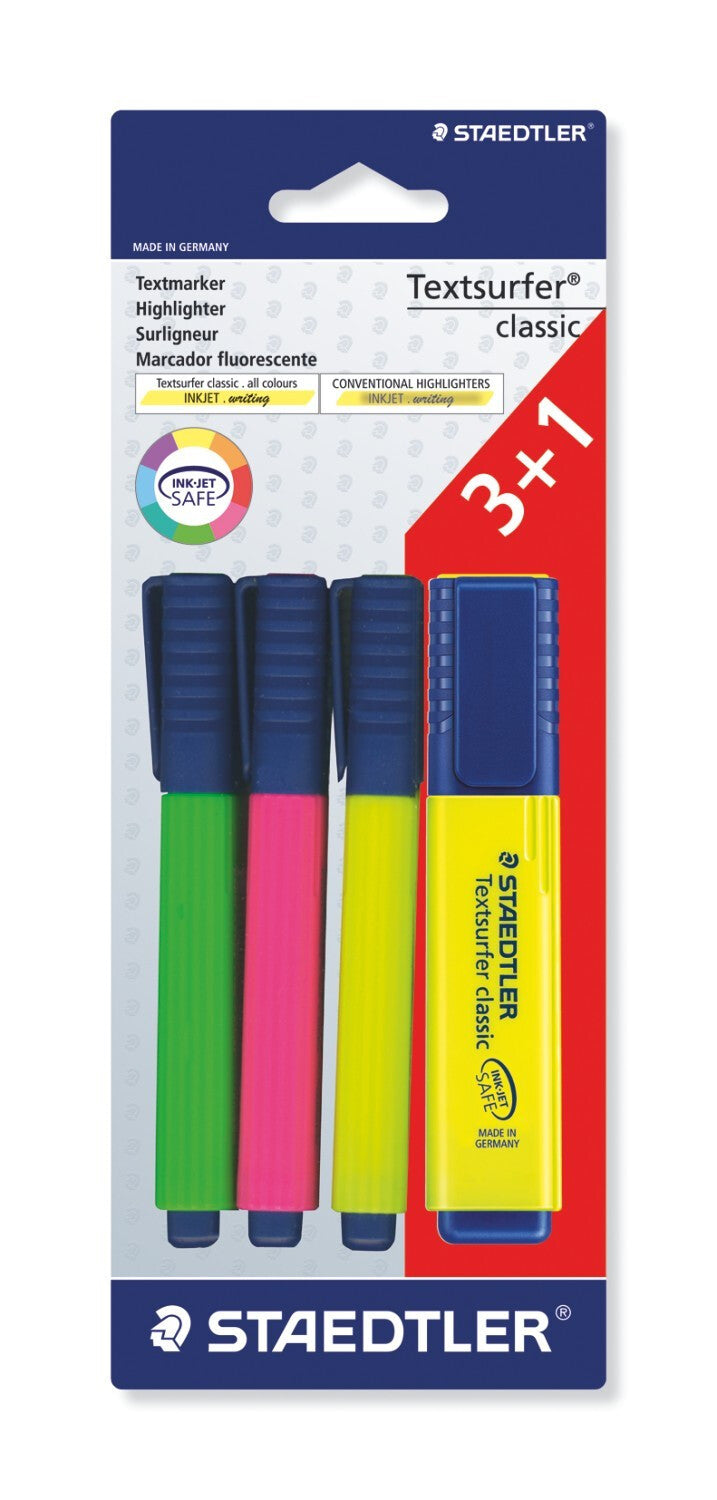 Staedtler 364 A BK4D marker 4 pc(s) Assorted Multicolour