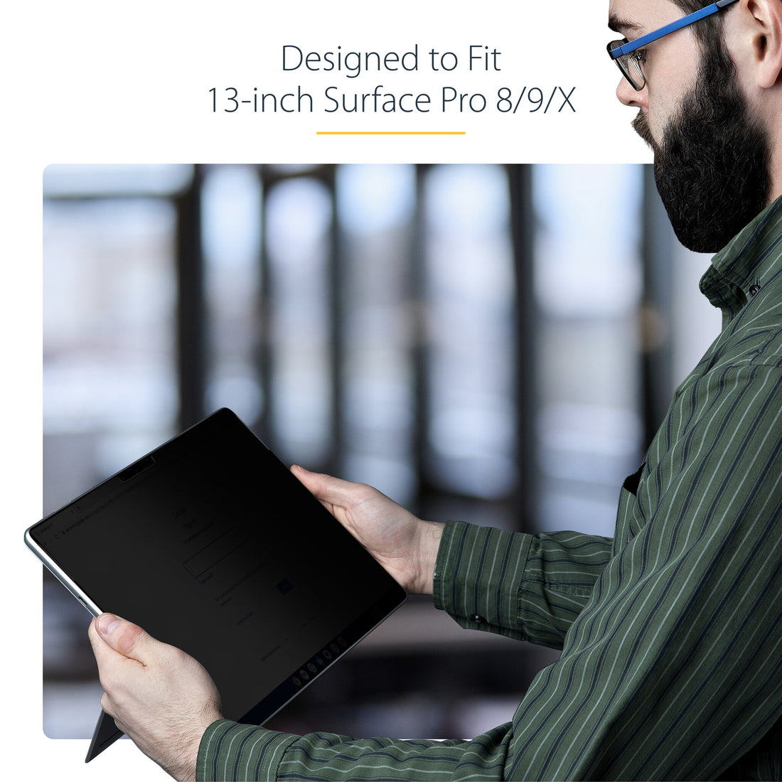 StarTech.com 4-Way Privacy Screen For 13-inch Surface Pro 8/9/X/11 Laptop, Portrait/Landscape Modes - image 8