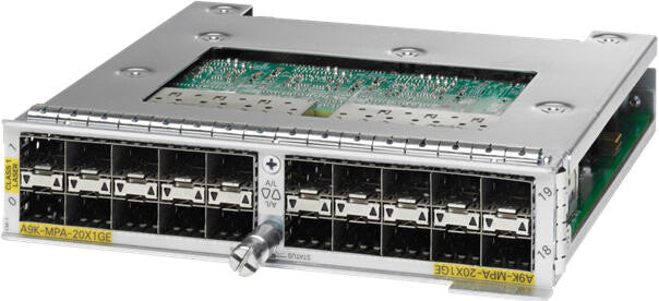 Cisco A9K-MPA-20X1GE, Refurbished network switch module Gigabit Ethernet
