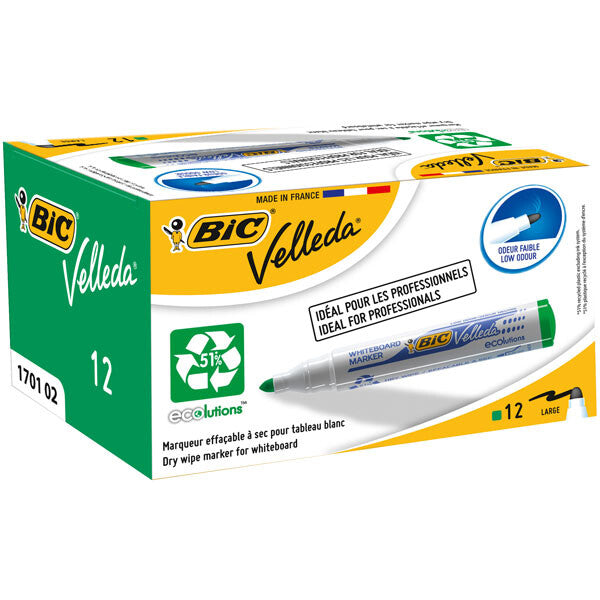 BIC Whiteboard Velleda ECOlutions 1701 marker 12 Green - image 2