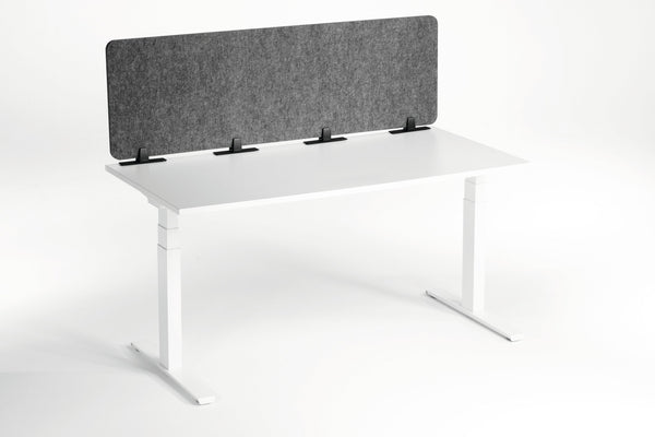 Durable EFFECT Foldable Felt Desk Divider 60% Recycled W1600 x H500mm Charcoal Grey - 313558