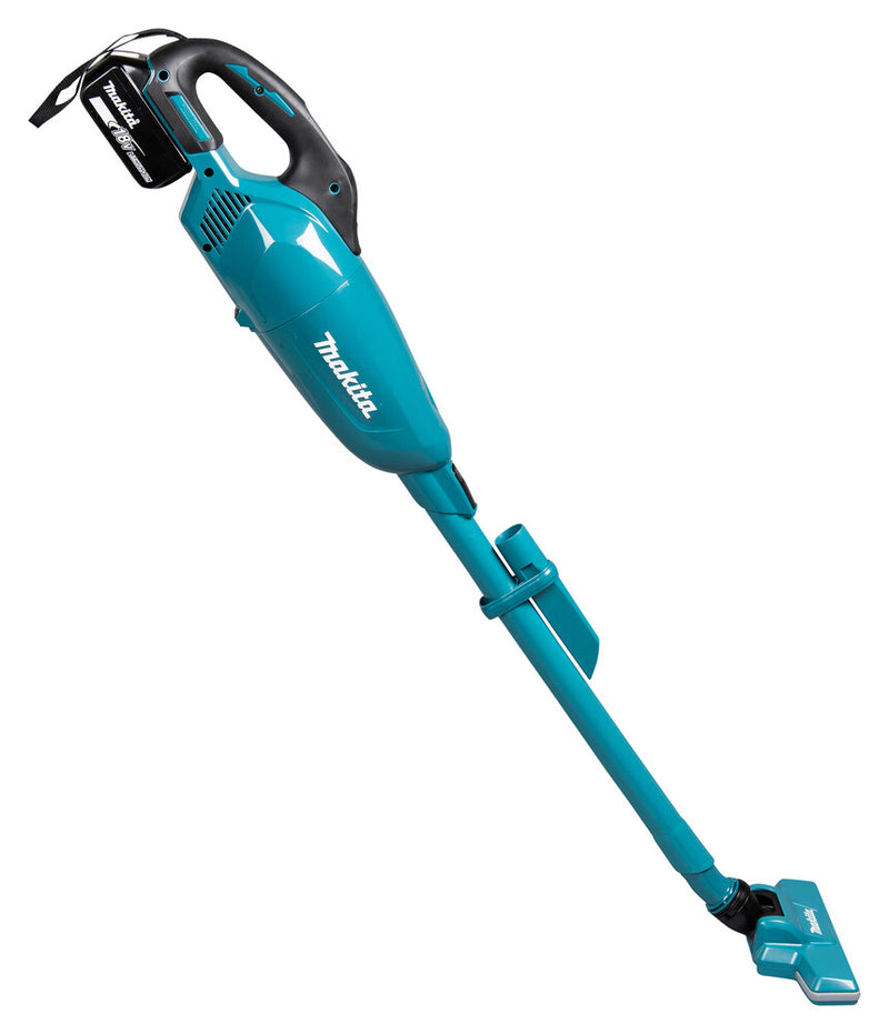 Makita DCL284FZB stick vacuum/electric broom 2-in-1 stick vacuum Battery Dry Black, Teal