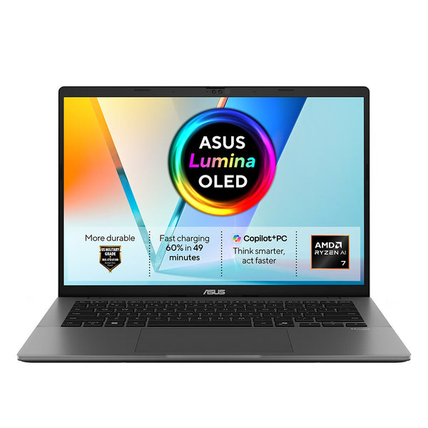ASUS Vivobook S14 14" Laptop (90NB17L1-M001L0) - AMD Ryzen AI 7 445, 16GB RAM, 1TB SSD, Windows 11 Home