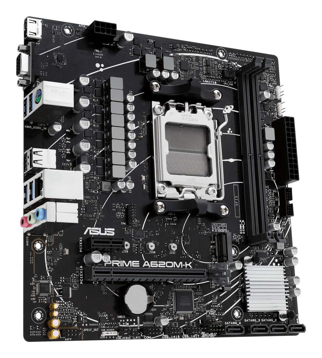 ASUS PRIME A620M-K AMD A620 Socket AM5 micro ATX - image 4