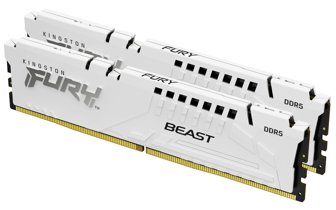 Kingston Technology FURY Beast 64GB 5600MT/s DDR5 CL36 DIMM (Kit of 2) White EXPO